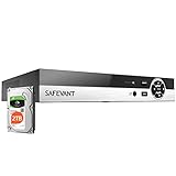 SAFEVANT 5MP Super HD 16 Channel Hybrid 5-in-1 DVR NVR Security Video Recorder with 2TB Hard Drive...