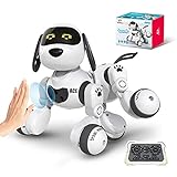 DEERC Remote Control Dog Robot Toys for Kids Programmable Smart RC Robot with Gesture...
