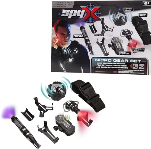 SpyX / Micro Gear Set - 4 Real Spy Toys Kit + Adjustable...