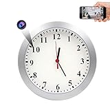 Spy Hidden Wall Clock Camera, AMCSXH HD 1080P WiFi Camera Wall Clock, Security for Home and Office,...
