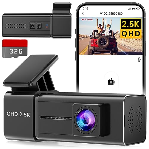Dash Cam WiFi 2.5K 1440P Front Dash Camera for Cars,...