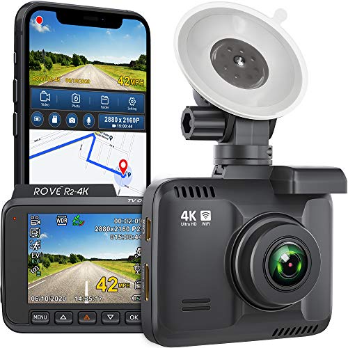 Rove R2-4K Dash Cam Built in WiFi GPS Car Dashboard Camera...